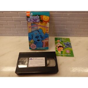 Blue's Room Snacktime Playdate VHS Tape 2004 Nickelodeon Jr. Blue's Clues TESTED